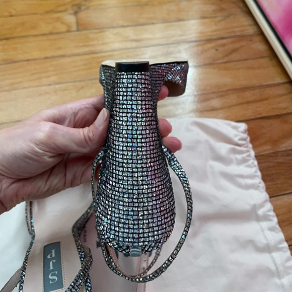 SJP (Sarah Jessica Parker) Glitter Wedge “Boca” Sandals (size 37.5) - Picture 9 of 14